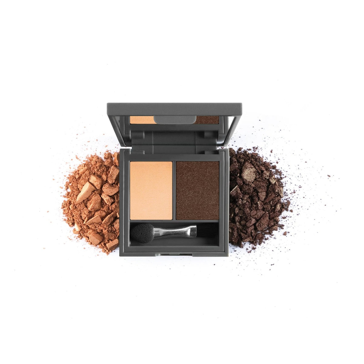Duo Eyeshadow - 201-1 Pearly White - 201-2 Black Velvet