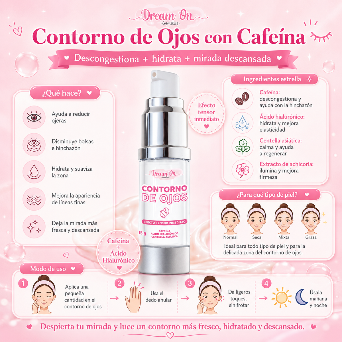 Crema Contorno de Ojos con Cafeina 15g