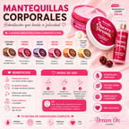 Mantequilla Corporal Hidratante Dream On Cosmetics 250mL - Vainilla Dream DRM37