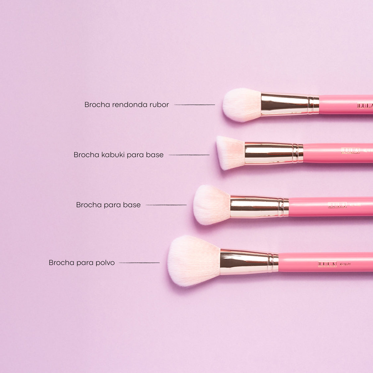 Kit de brochas Bubblegum  X 10 pcs