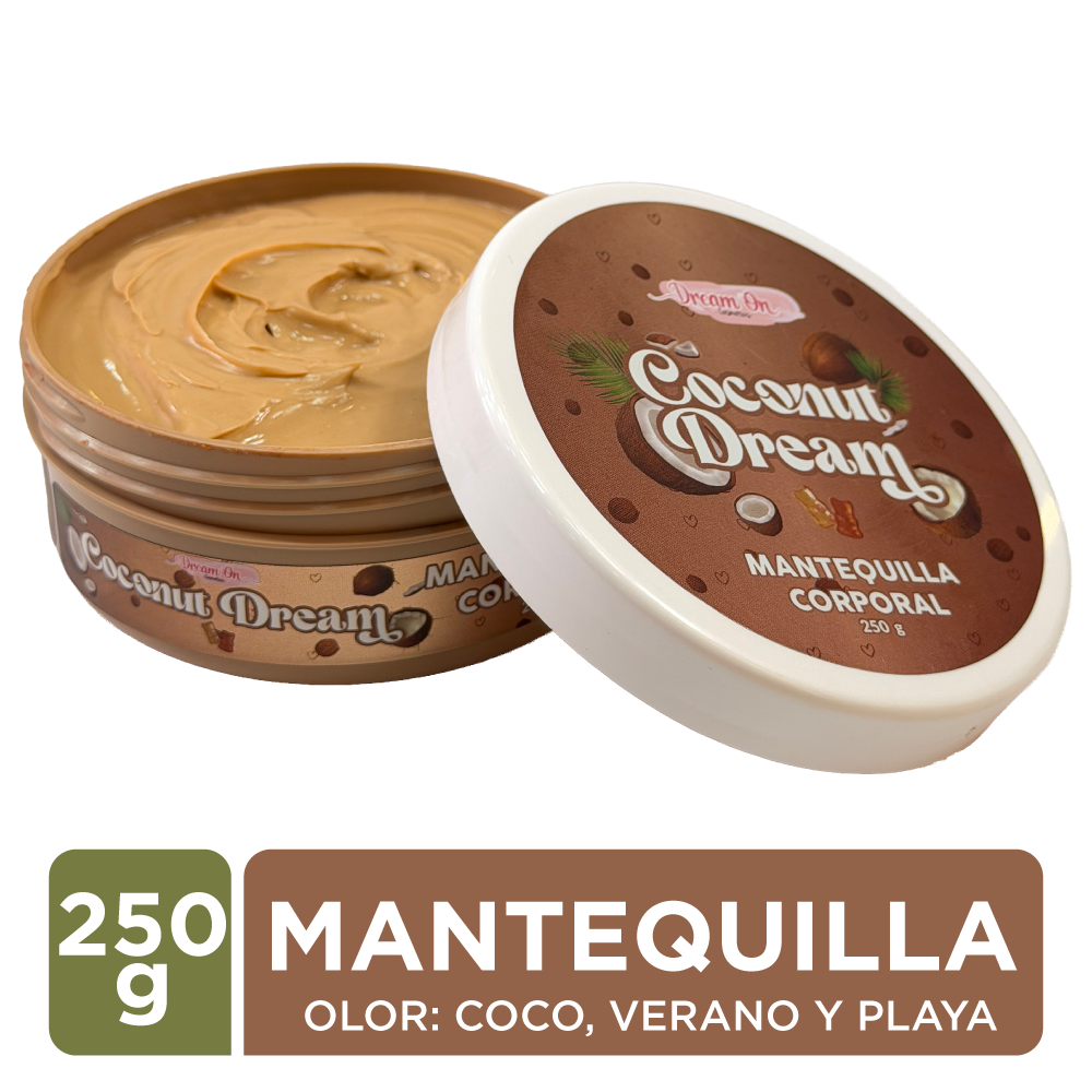 Mantequilla Corporal Hidratante Dream On Cosmetics 250mL - Coconut Dream DRM38