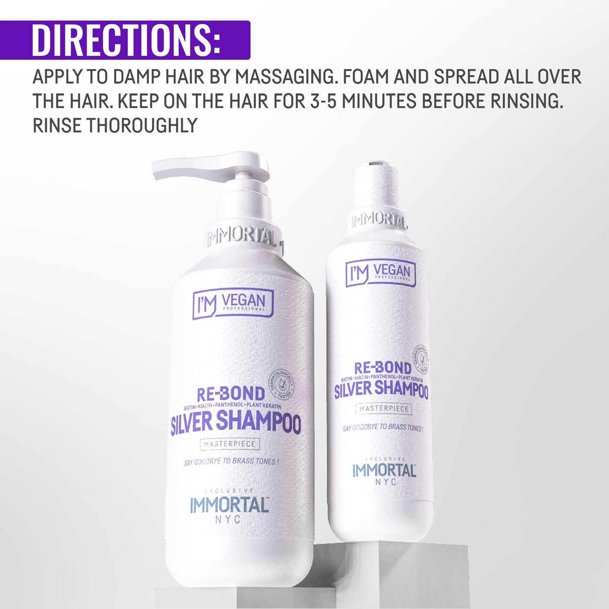 Immortal NYC Re-Bond Silver Shampoo 500ml