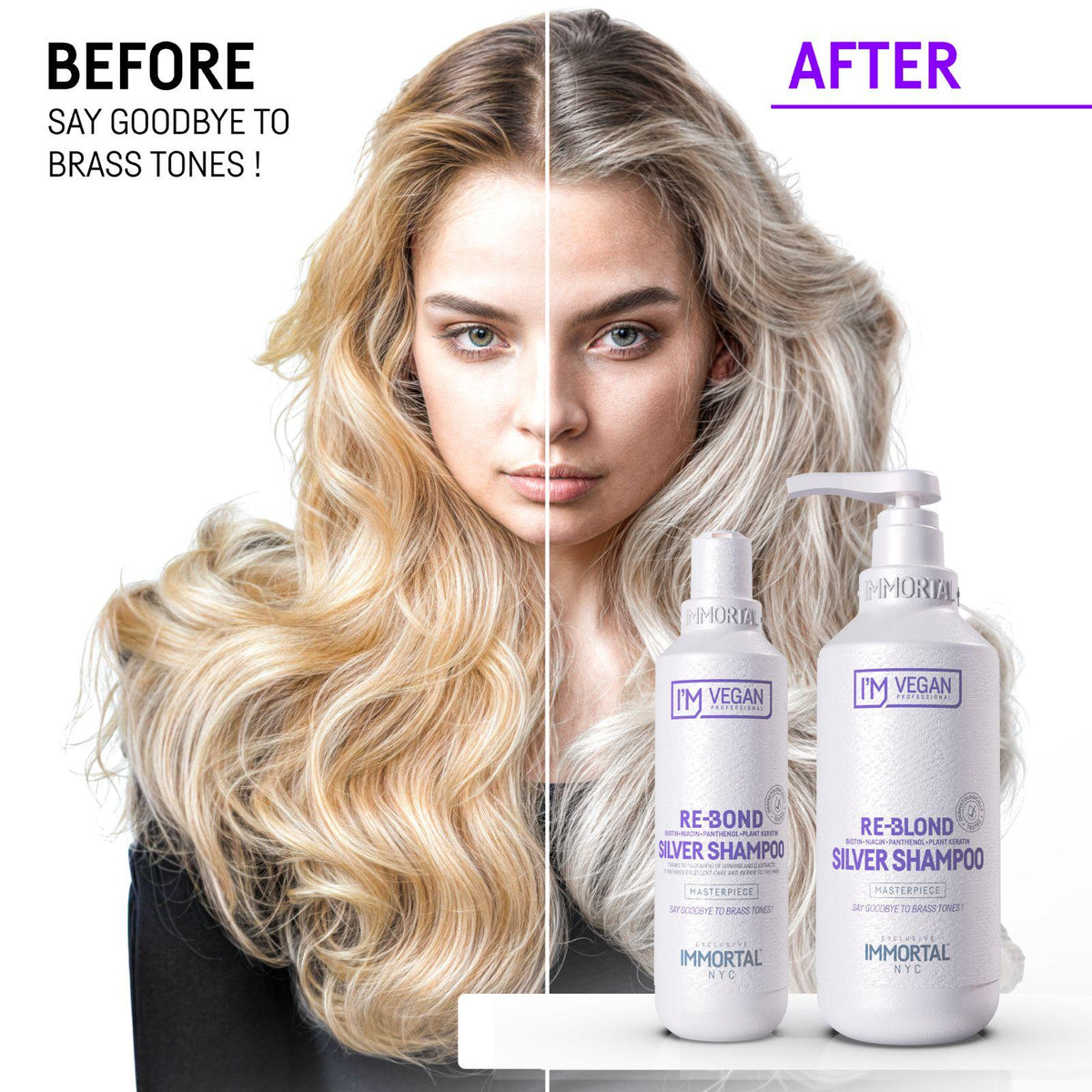 Immortal NYC Re-Bond Silver Shampoo 500ml