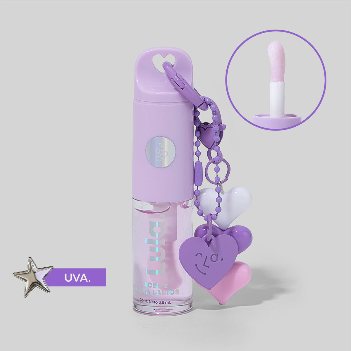 Aceite para labios con charm