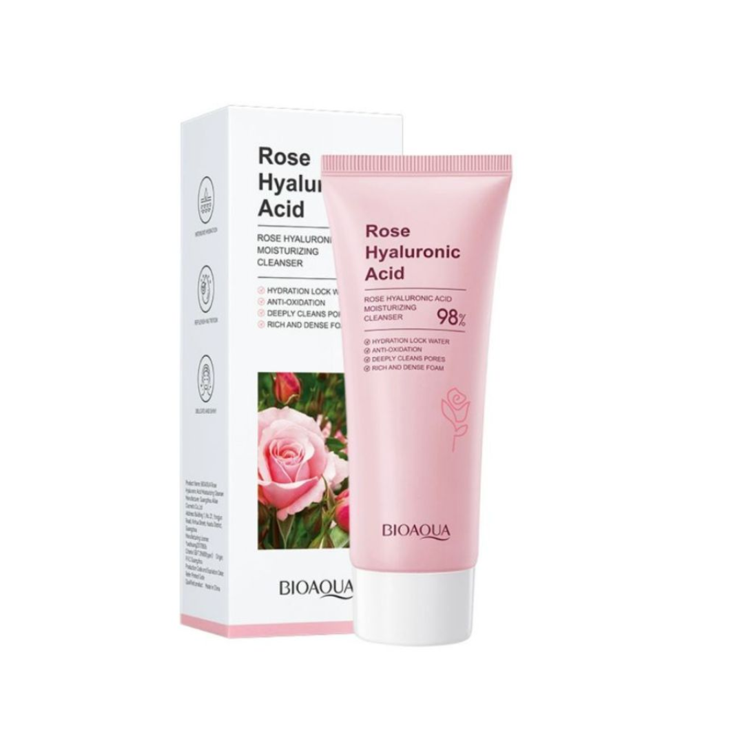 Jabon Facial Rosas Acido Hialu x 100 g