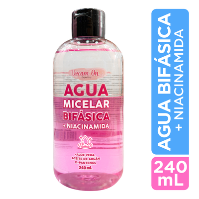 Agua Micelar Bifasica Desmaquillante Niacinamida 240 mL